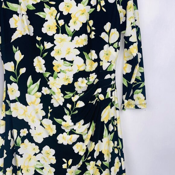 Lauren Ralph Lauren Floral Print Sheath Dress Size 6 - Picture 3 of 12